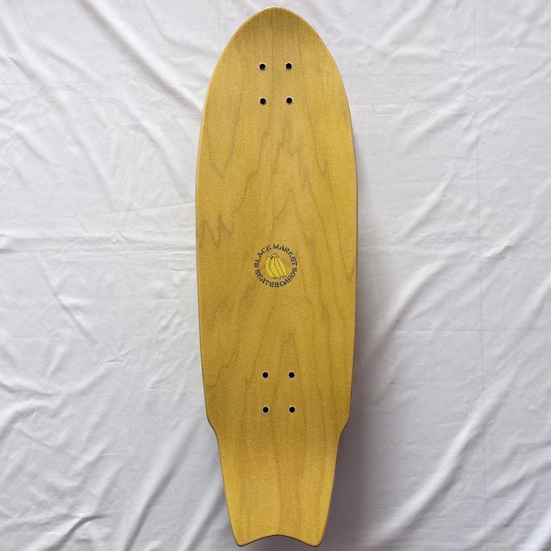 Black Market “Banana” 10” x 32” Surfskate Cruiser Skateboard Complete