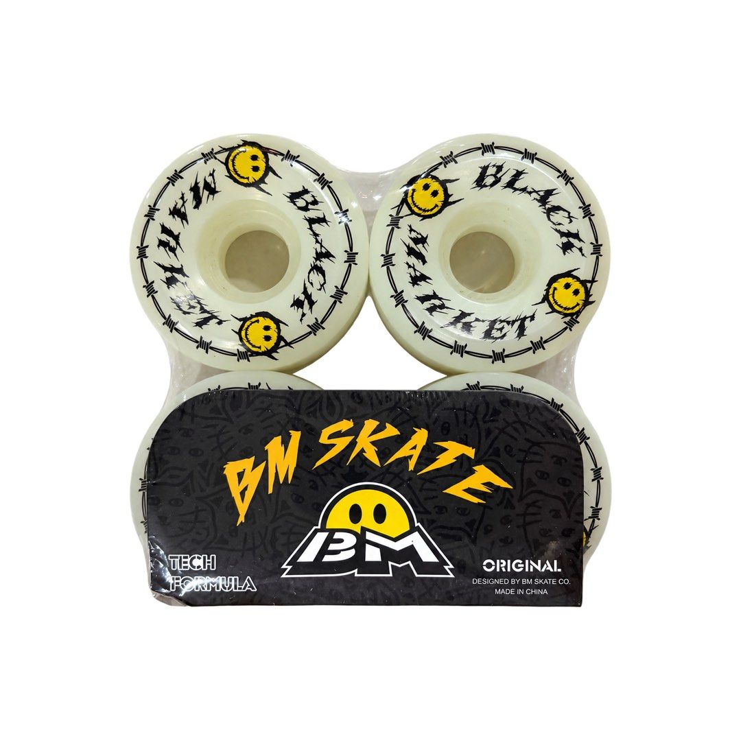 Black Market “Barbed” 52mm 101a Tech Skateboard Wheels