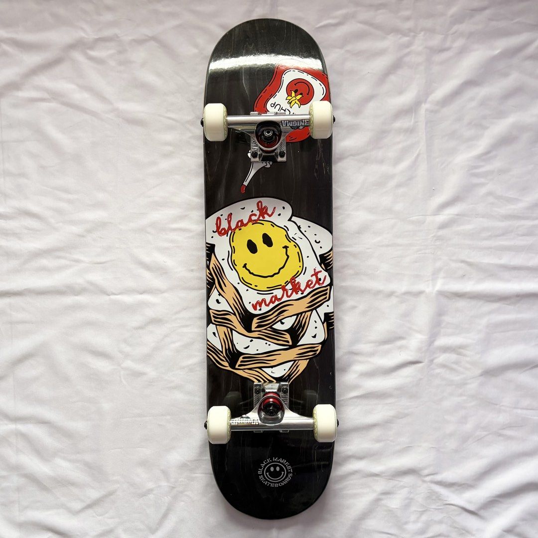 Black Market “Bread” 7.875” Custom Skateboard Complete