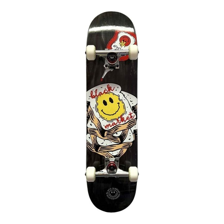 Black Market “Bread” 7.875” Custom Skateboard Complete — underside graphic view
