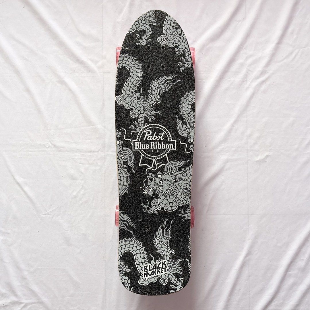 Black Market “Dragon” 8.75” x 31” Cruiser Skateboard Complete