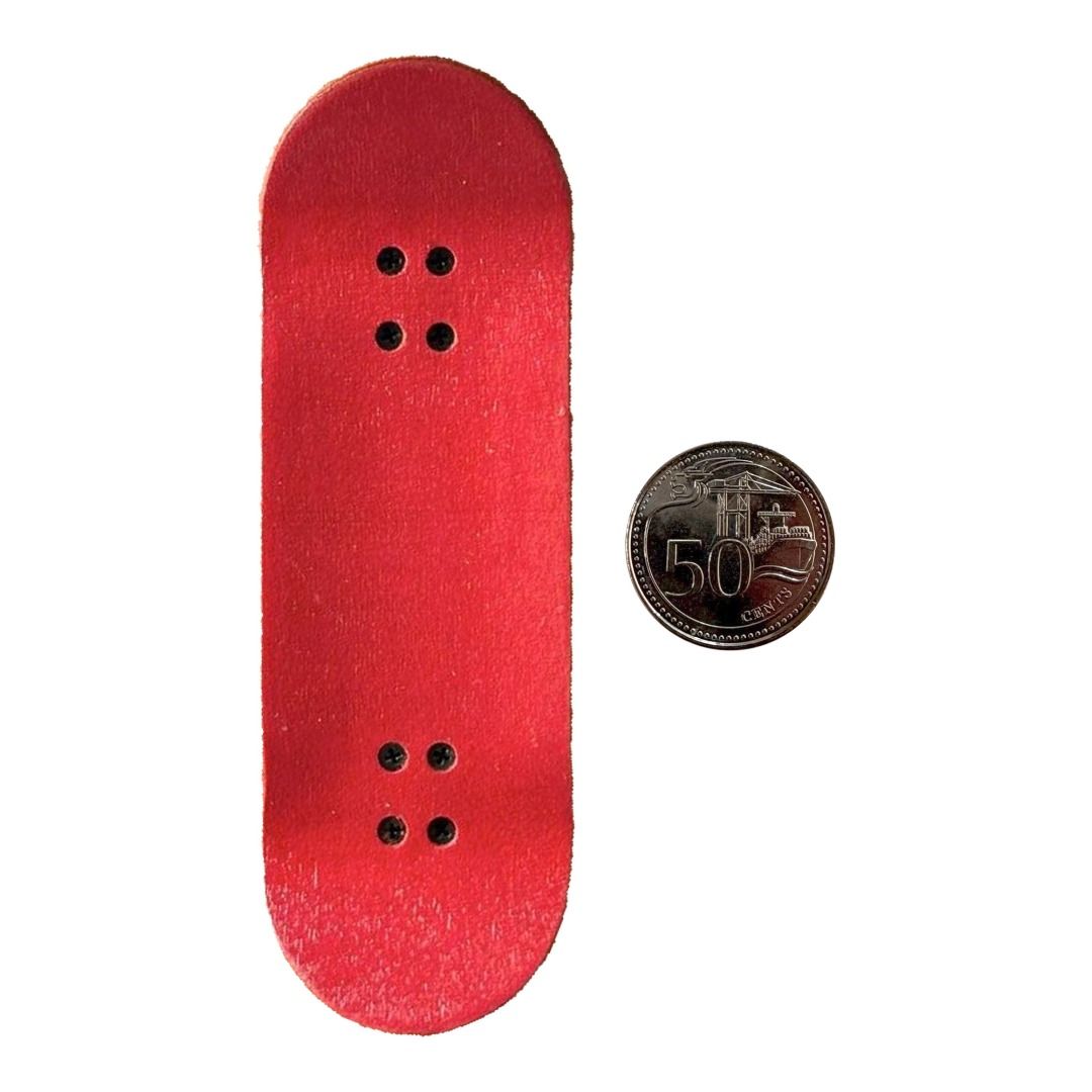 Black Market “Flame” 32mm Fingerboard Complete — grip-tape top view