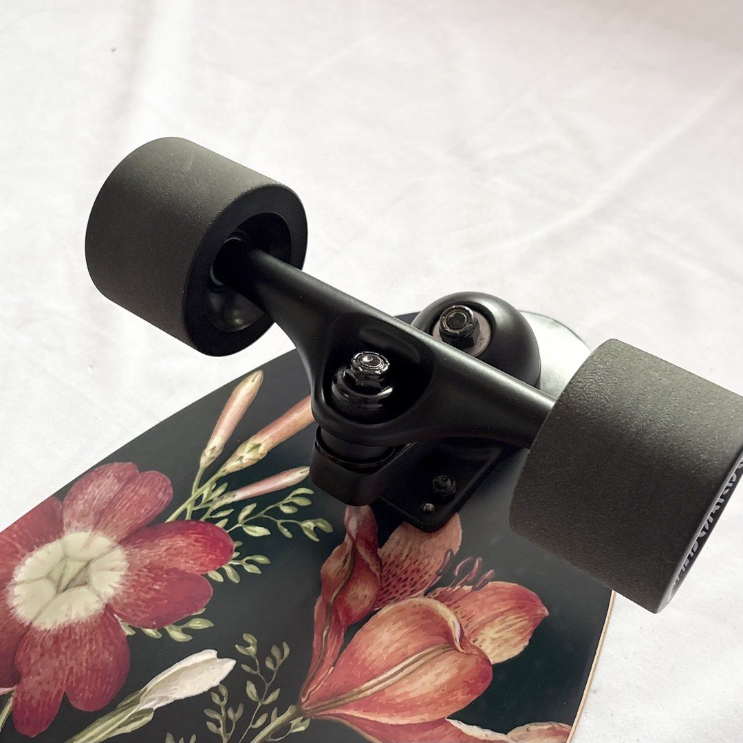 Black Market “Floral” 9.75” x 29.75” Surfskate Cruiser Skateboard Complete