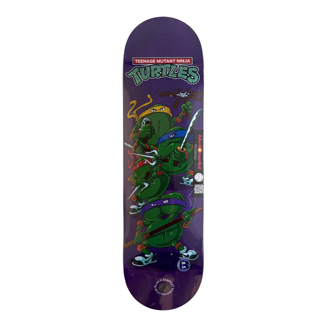 Black Market x Teenage Mutant Ninja Turtle “The Squad” 8.5″ x 32.0″ Skateboard Deck