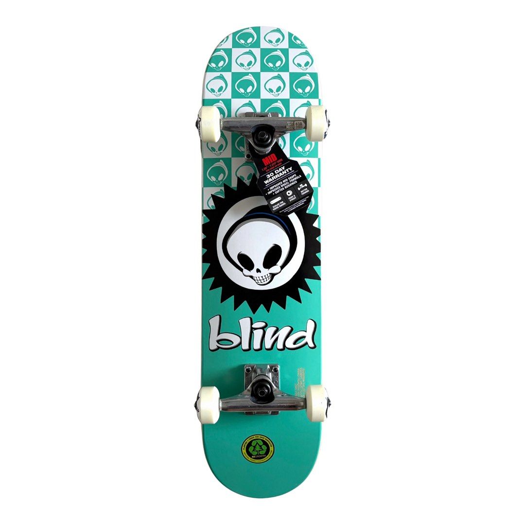 Blind “Checkered” 7.375″ x 29.75″ Pre-built Kids Skateboard Complete