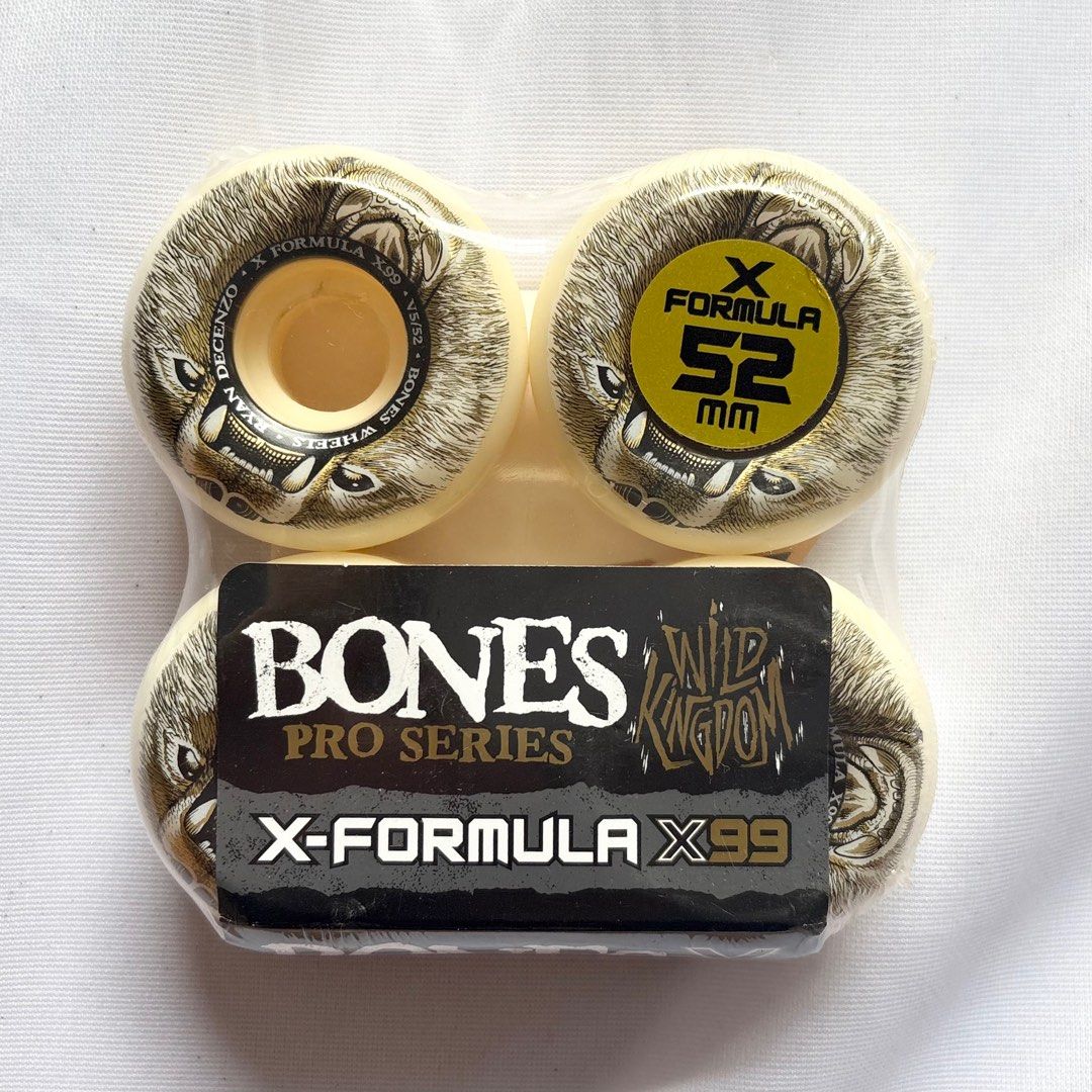 Bones “Bear Grills” 52mm 99a V5 Side Cut X-Formula Skateboard Wheels — product image 1 of 2