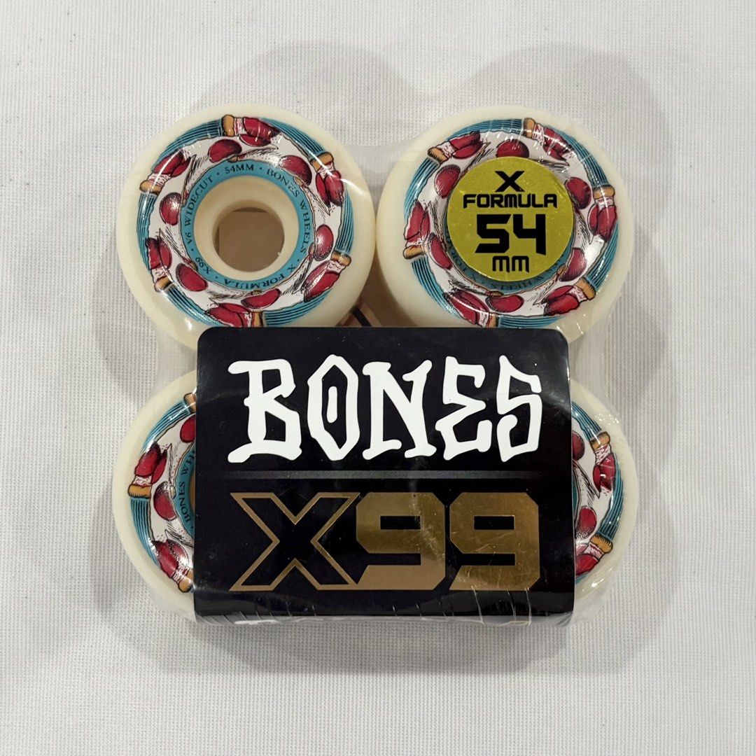 Bones “Deep Dish” 54mm 99a V6 Widecut X-Formula Skateboard Wheels