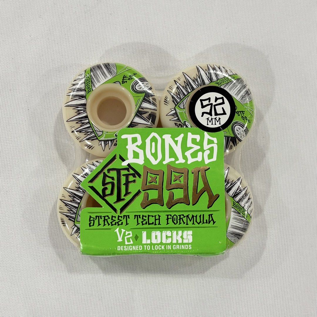 Bones “Prius” 52mm 99a V2 Locks Street Tech Formula Skateboard Wheels — product image 1 of 2