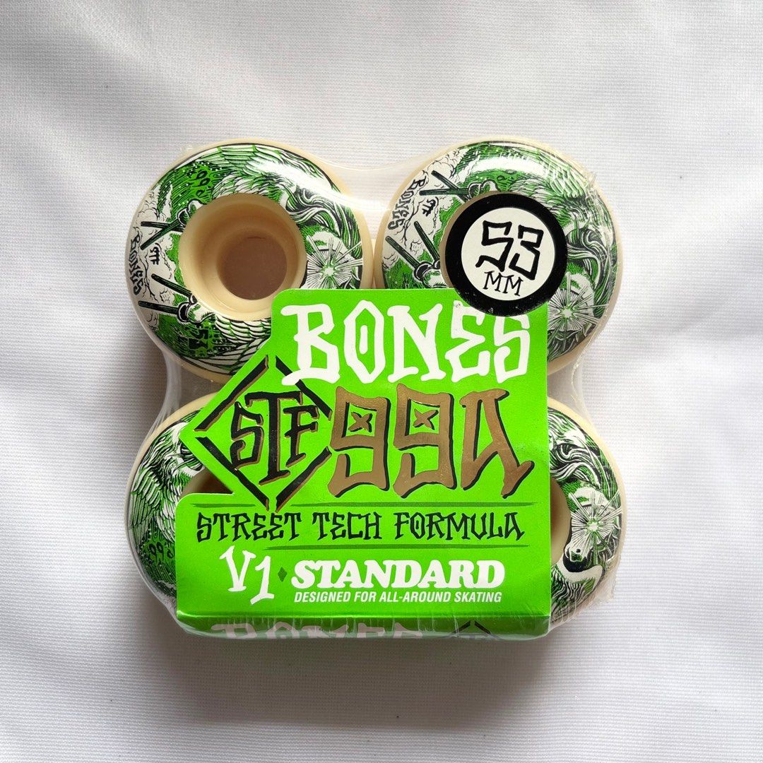 Bones “Leg” 53mm 99a V1 Standard Street Tech Formula Skateboard Wheels — product image 1 of 2