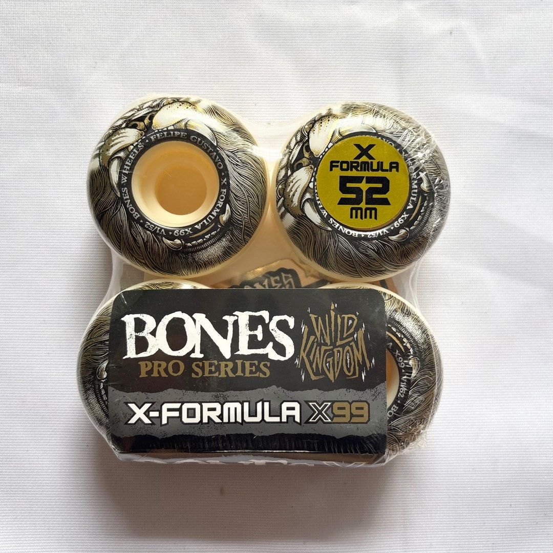 Bones “Mane” 52mm 99a V1 Standard X-Formula Skateboard Wheels — product image 1 of 2