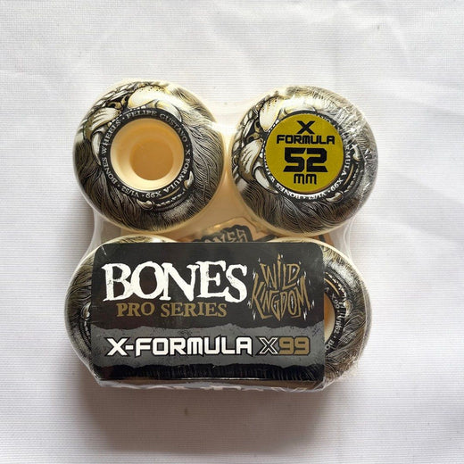 Bones “Mane” 52mm 99a V1 Standard X-Formula Skateboard Wheels