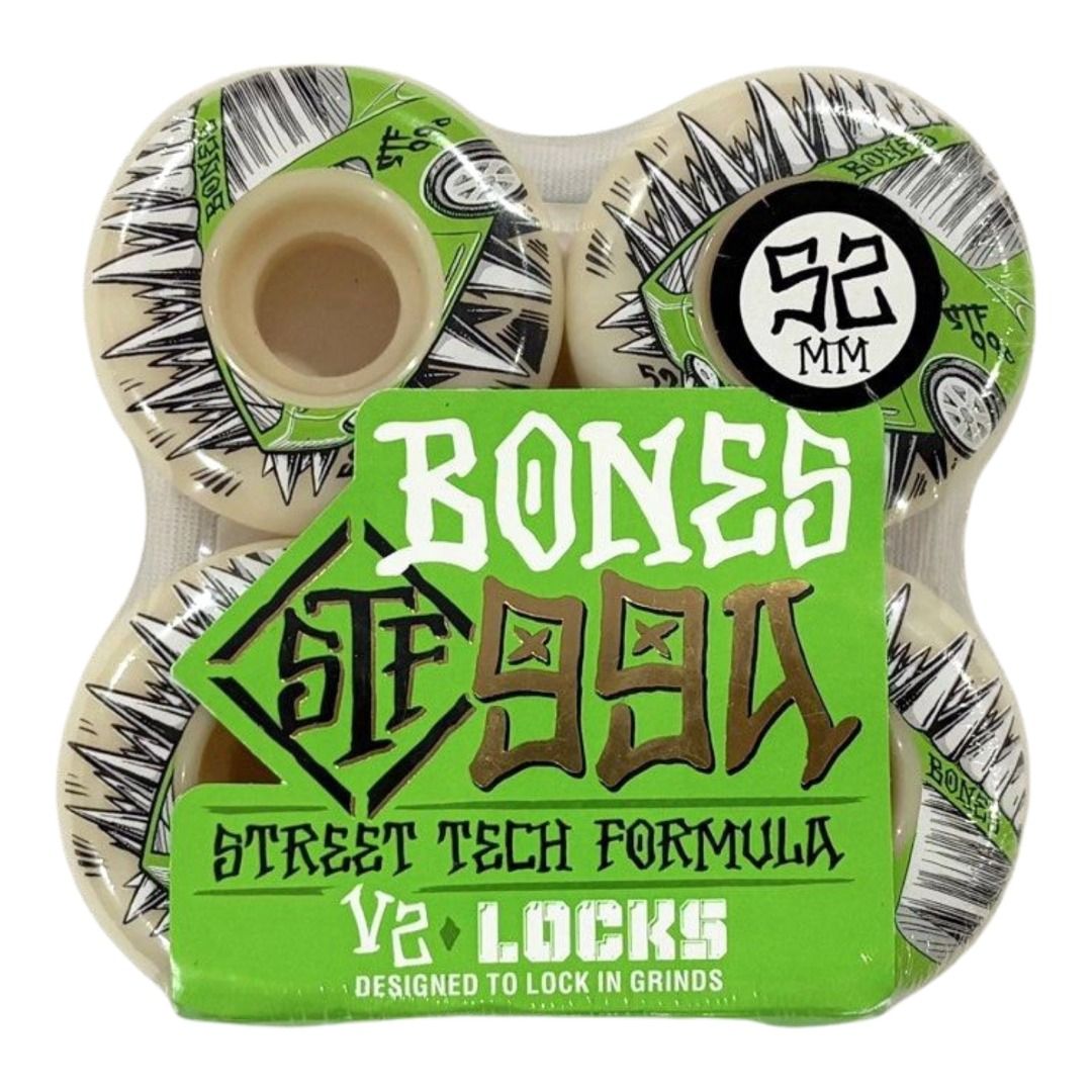 Bones “Prius” 52mm 99a V2 Locks Street Tech Formula Skateboard Wheels — product image 1 of 2