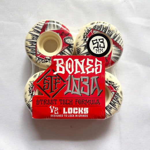 Bones “Prius” 52mm 103a V2 Locks Street Tech Formula Skateboard Wheels