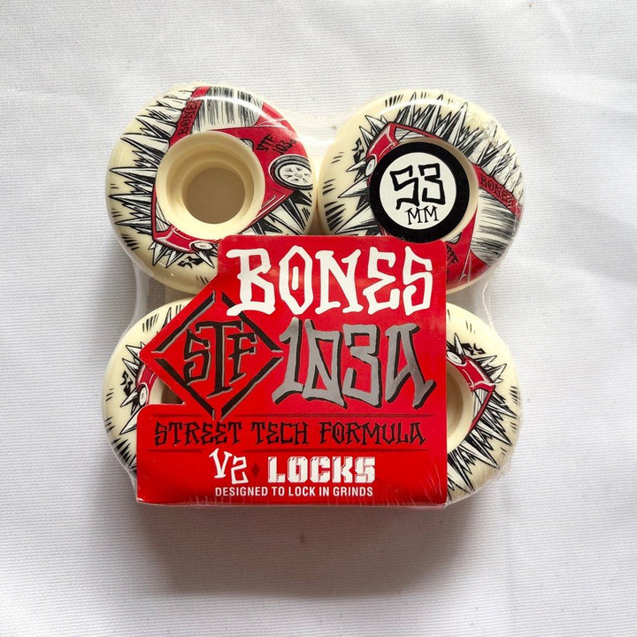 Bones “Prius” 52mm 103a V2 Locks Street Tech Formula Skateboard Wheels