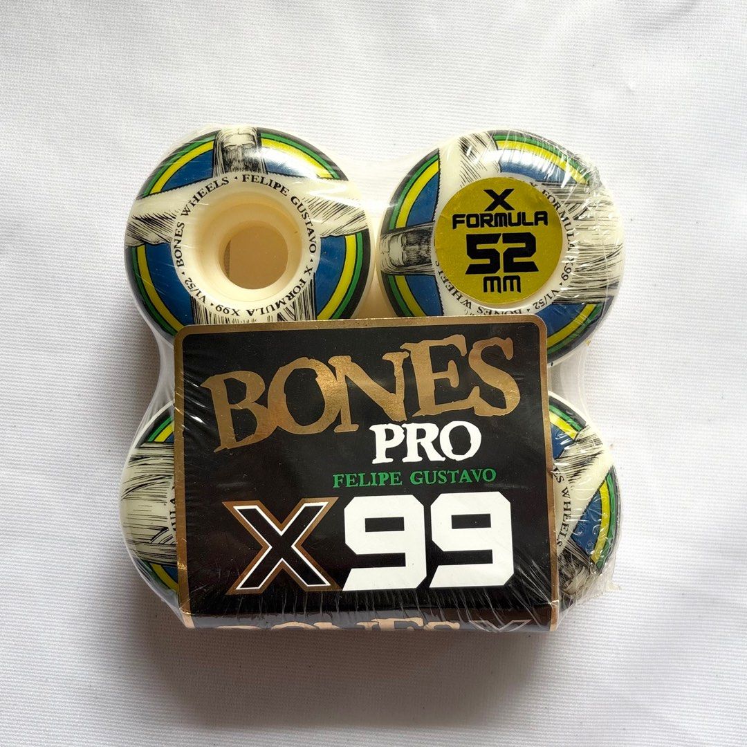 Bones “Redeemer” 52mm 99a V1 Standard X-Formula Skateboard Wheels