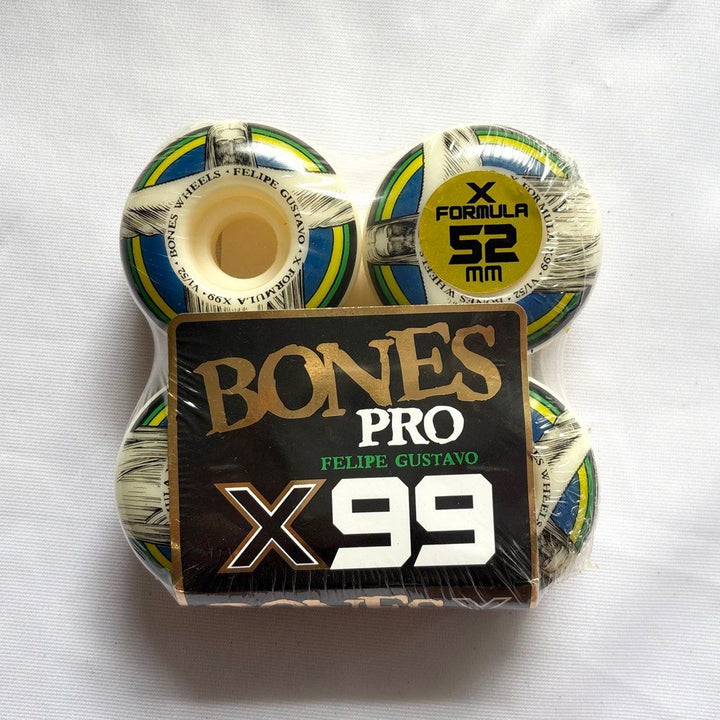Bones “Redeemer” 52mm 99a V1 Standard X-Formula Skateboard Wheels