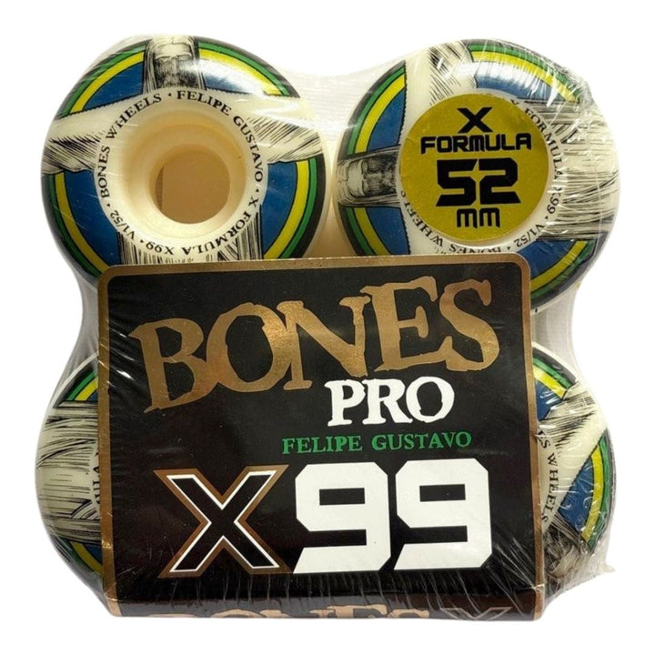 Bones “Redeemer” 52mm 99a V1 Standard X-Formula Skateboard Wheels