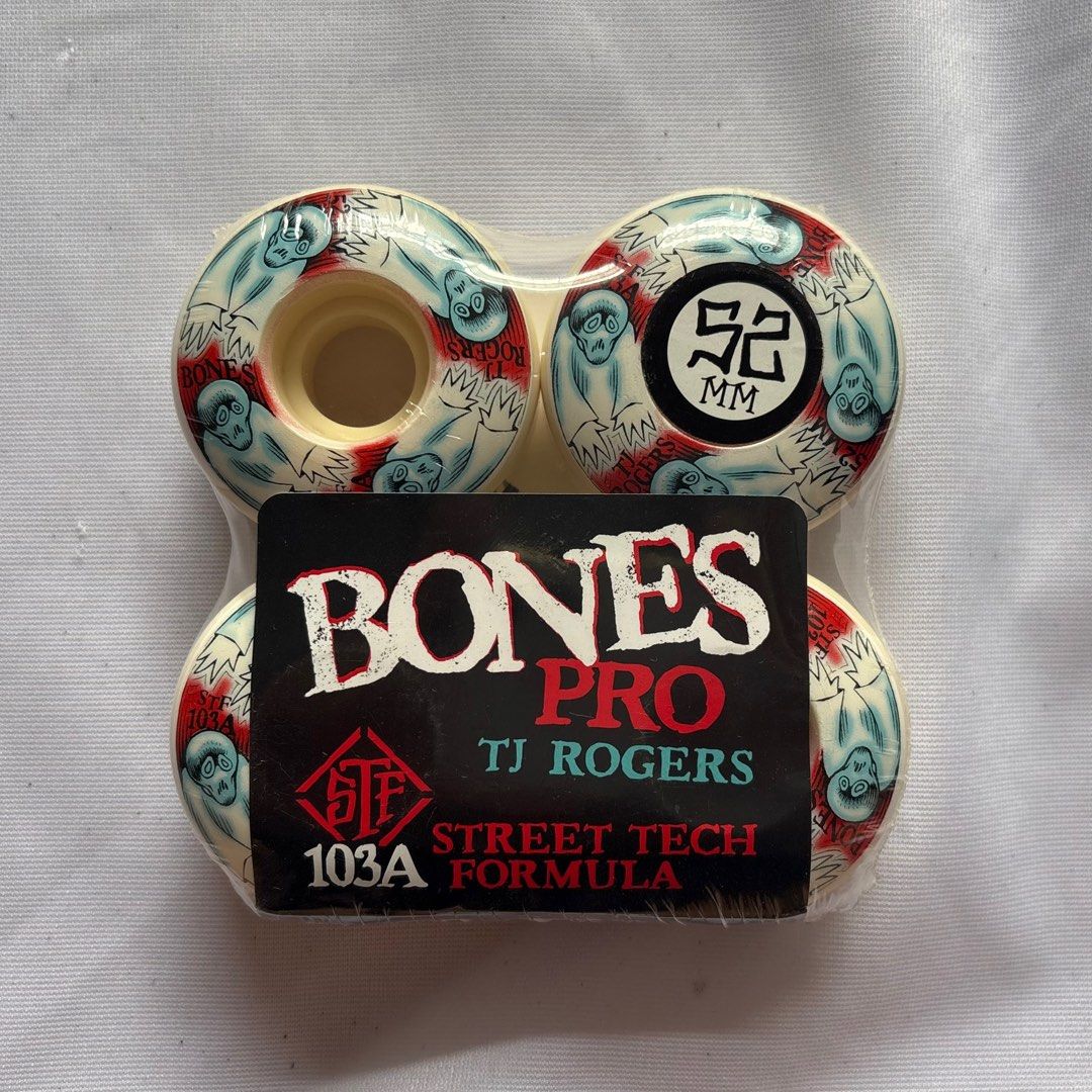 Bones “Whirling” 52mm 103a V3 Slims Street Tech Formula Skateboard Wheels