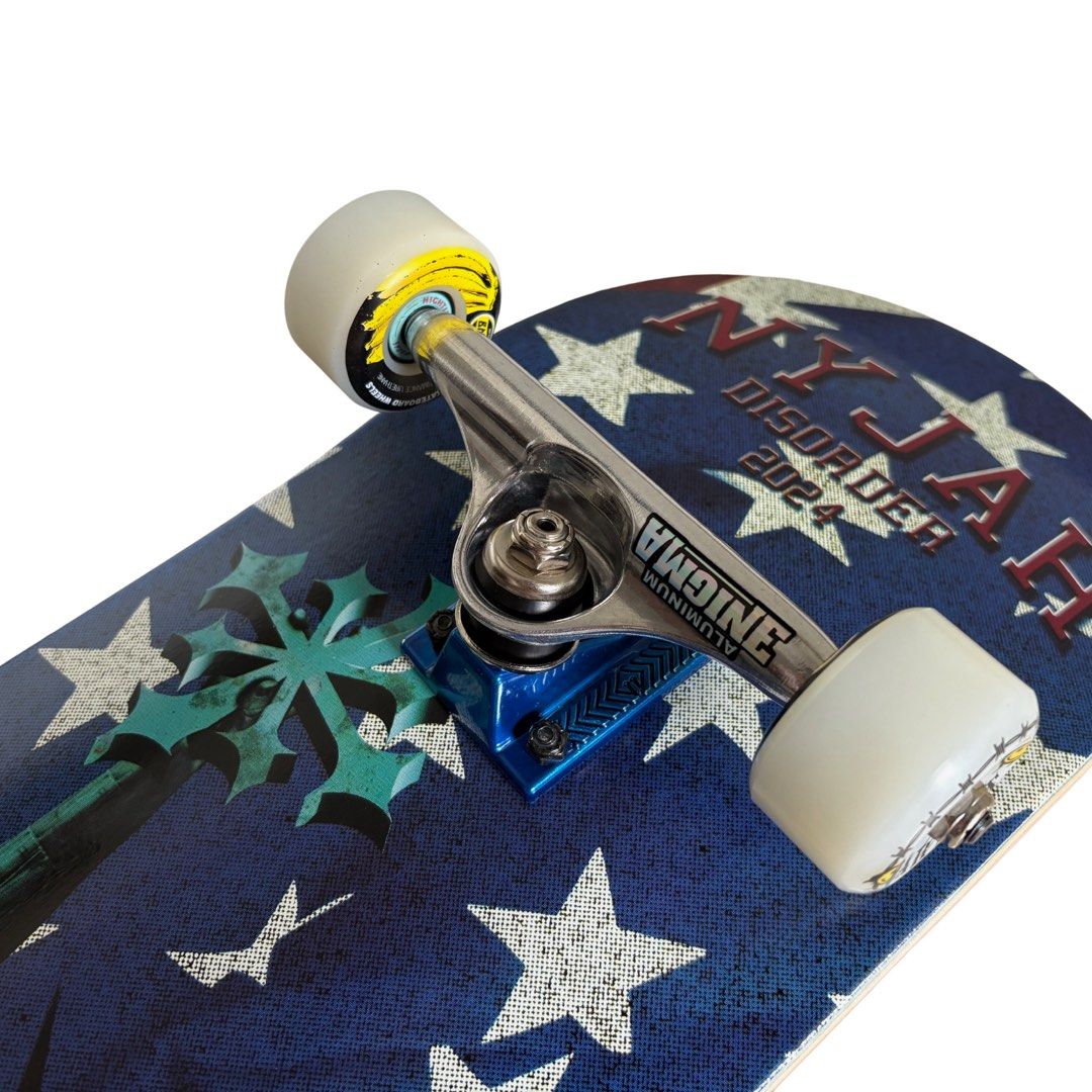 Disorder “Statue of Chaos” 8.3″ x 32.0″ Nyjah Houston Pro Model Custom Skateboard Complete