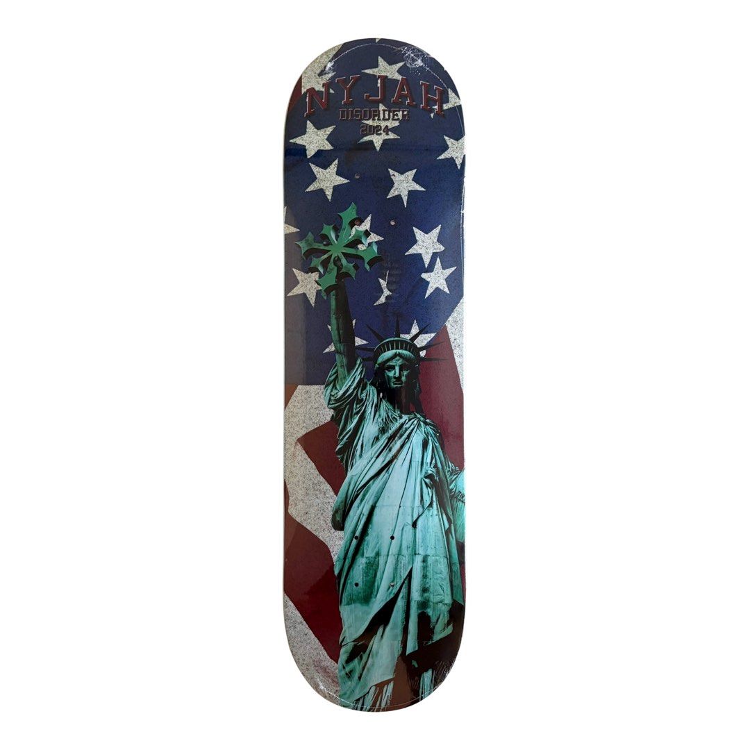 Disorder “Statue of Chaos” 8.3″ x 32.0″ Nyjah Houston Pro Model Skateboard Deck