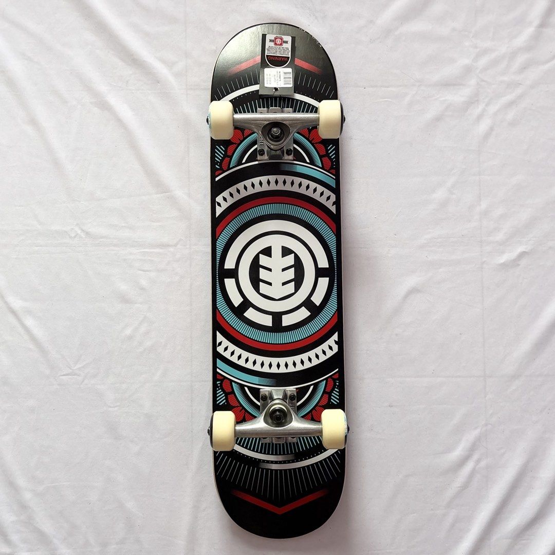Element “Hatched Blue” 7.75” x 31” Skateboard Complete