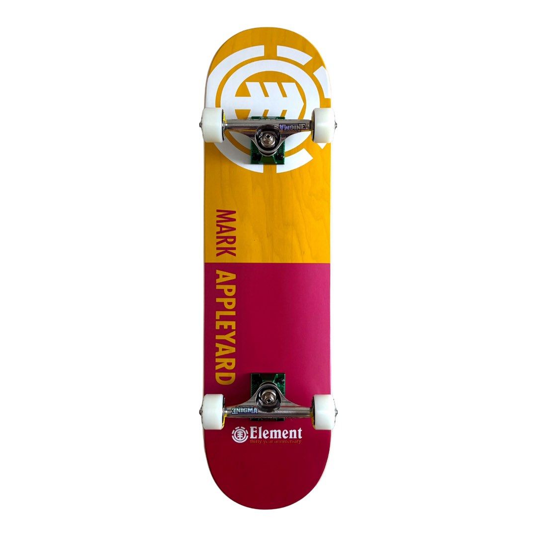Element “Squared” 8.25″ x 31.7″ Mark Appleyard Pro Model Custom Skateboard Complete