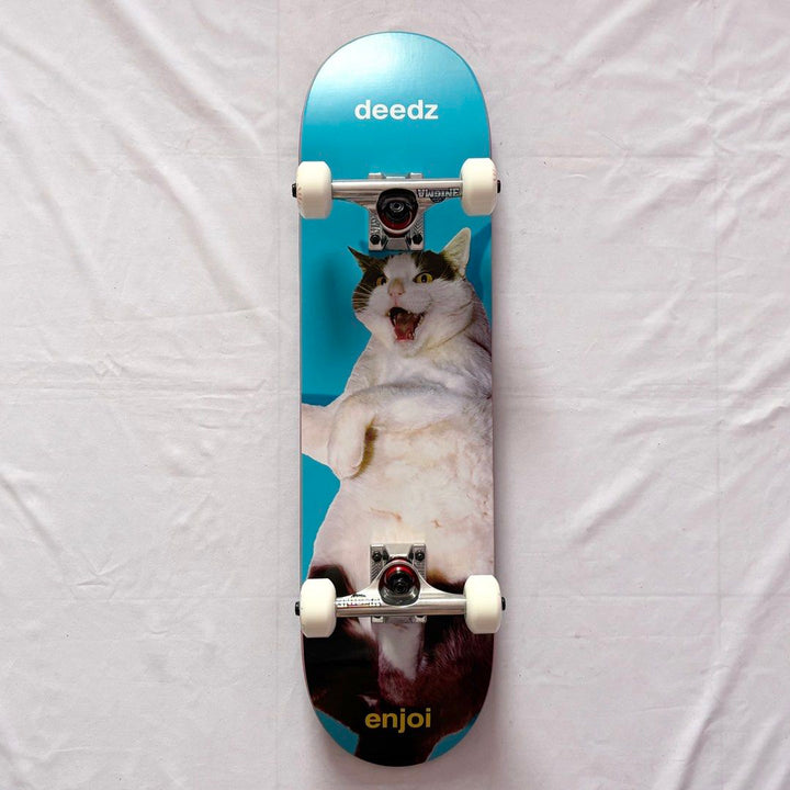 Enjoi “Cat” 7.5” x 29.25” Deedz Model Custom Skateboard Complete