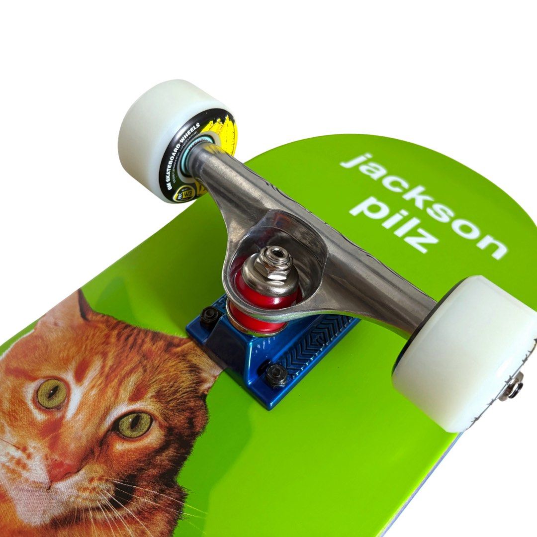 Enjoi “Green Cat” 7.25″ x 29.25″ Jackson Pilz Pro Model Custom Kids Skateboard Complete