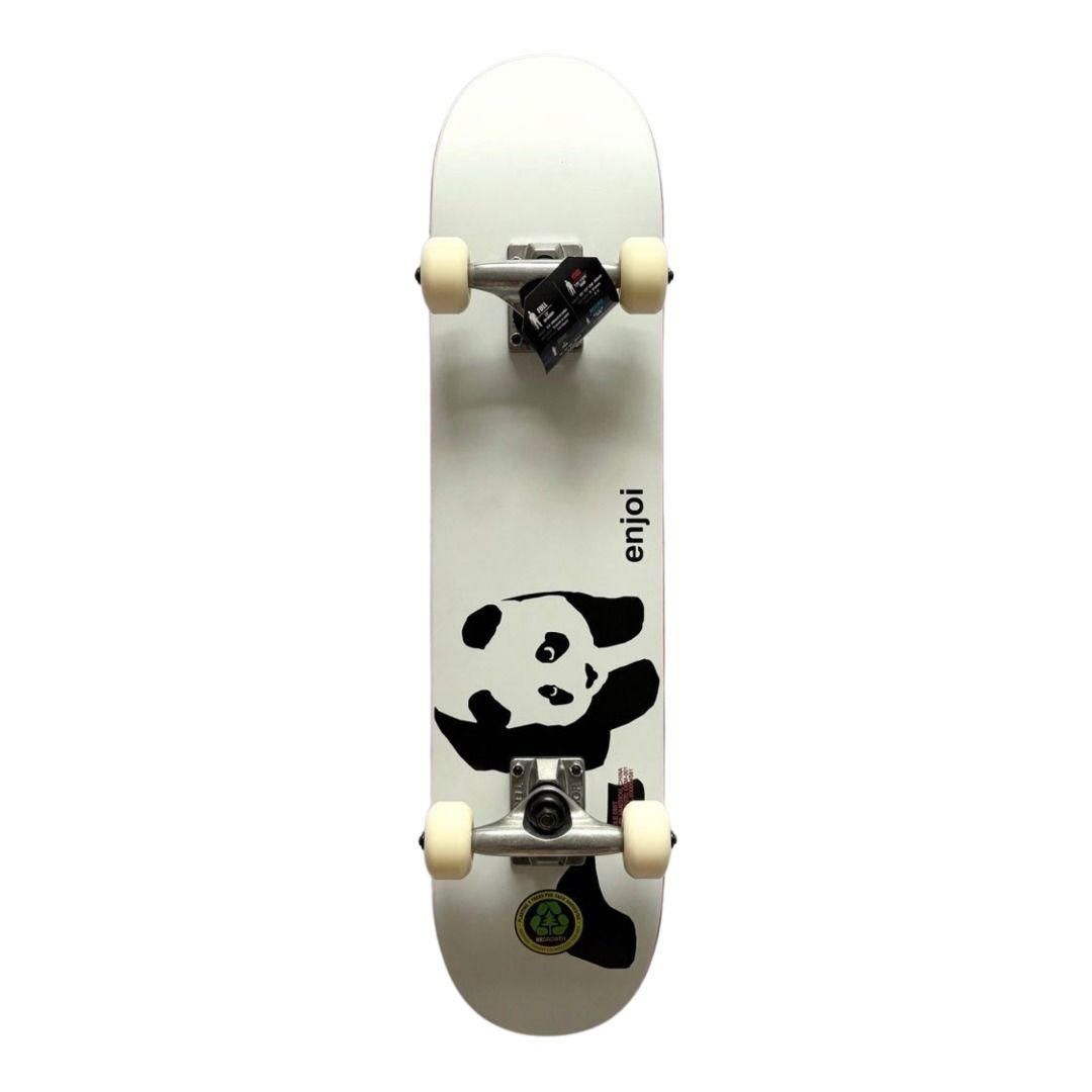 Enjoi “Panda” 6.75” x 28.25” Kids Skateboard Complete — underside graphic view