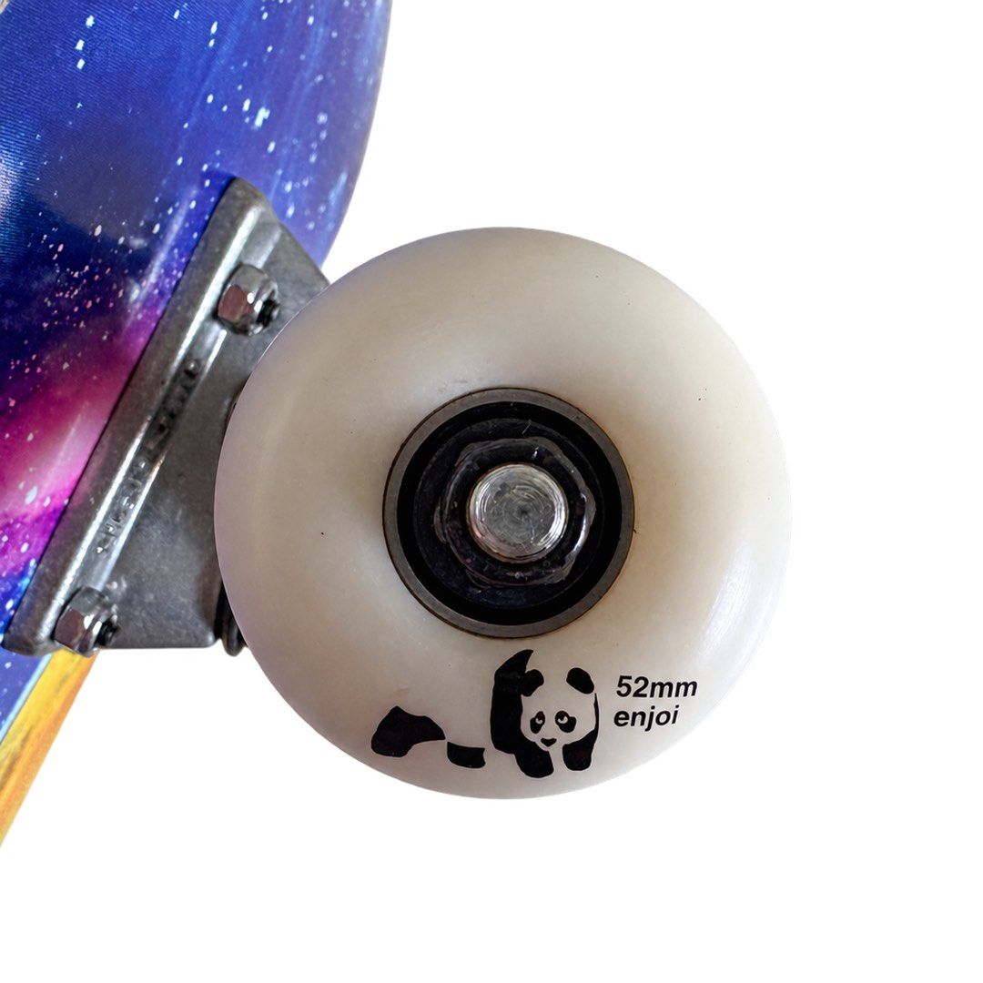 Enjoi “Space Panda” 7.5″ x 29.25″ Michael Pulizzi Pro Model Pre-built Kids Skateboard Complete