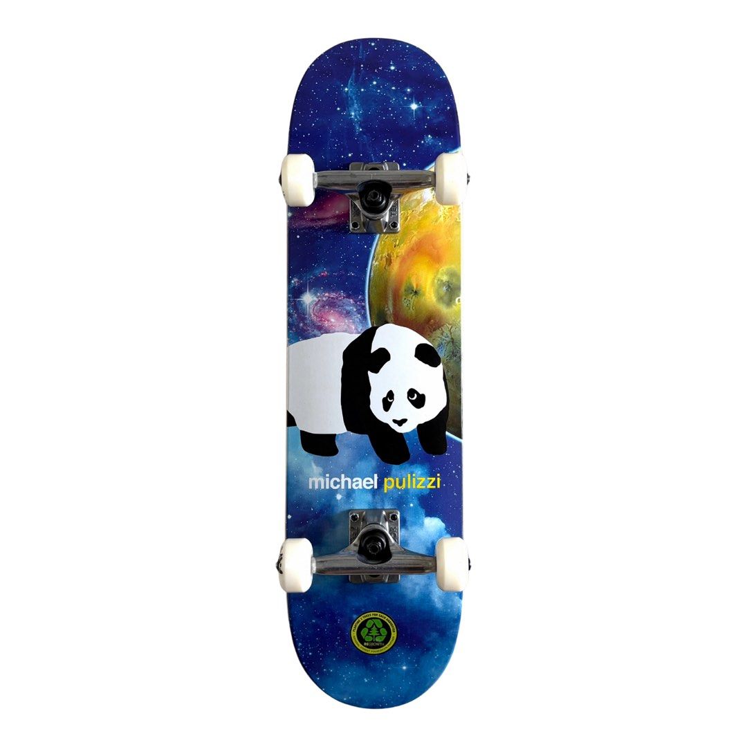 Enjoi “Space Panda” 7.5″ x 29.25″ Michael Pulizzi Pro Model Pre-built Kids Skateboard Complete