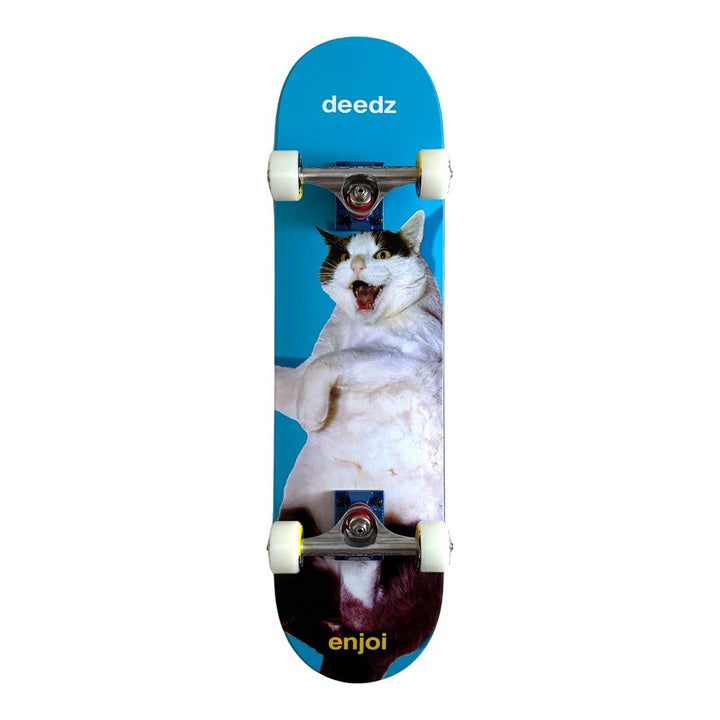 Enjoi “White Cat” 7.5″ x 29.2″ Didrik Galasso Pro Model Custom Kids Skateboard Complete