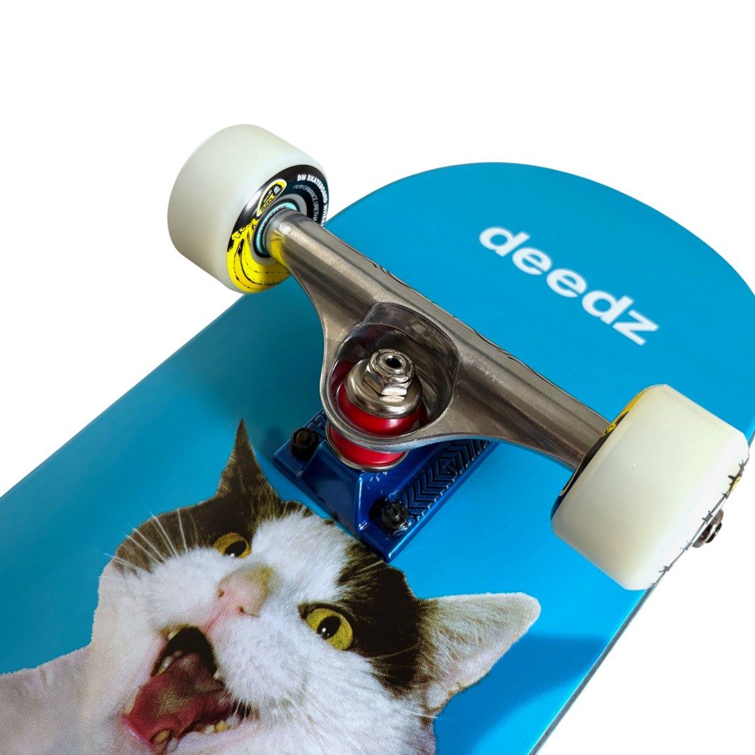 Enjoi “White Cat” 7.5″ x 29.2″ Didrik Galasso Pro Model Custom Kids Skateboard Complete