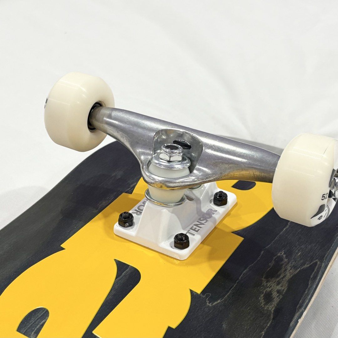 Erased “Classic Black” 8.0” x 31.4” Custom Skateboard Complete