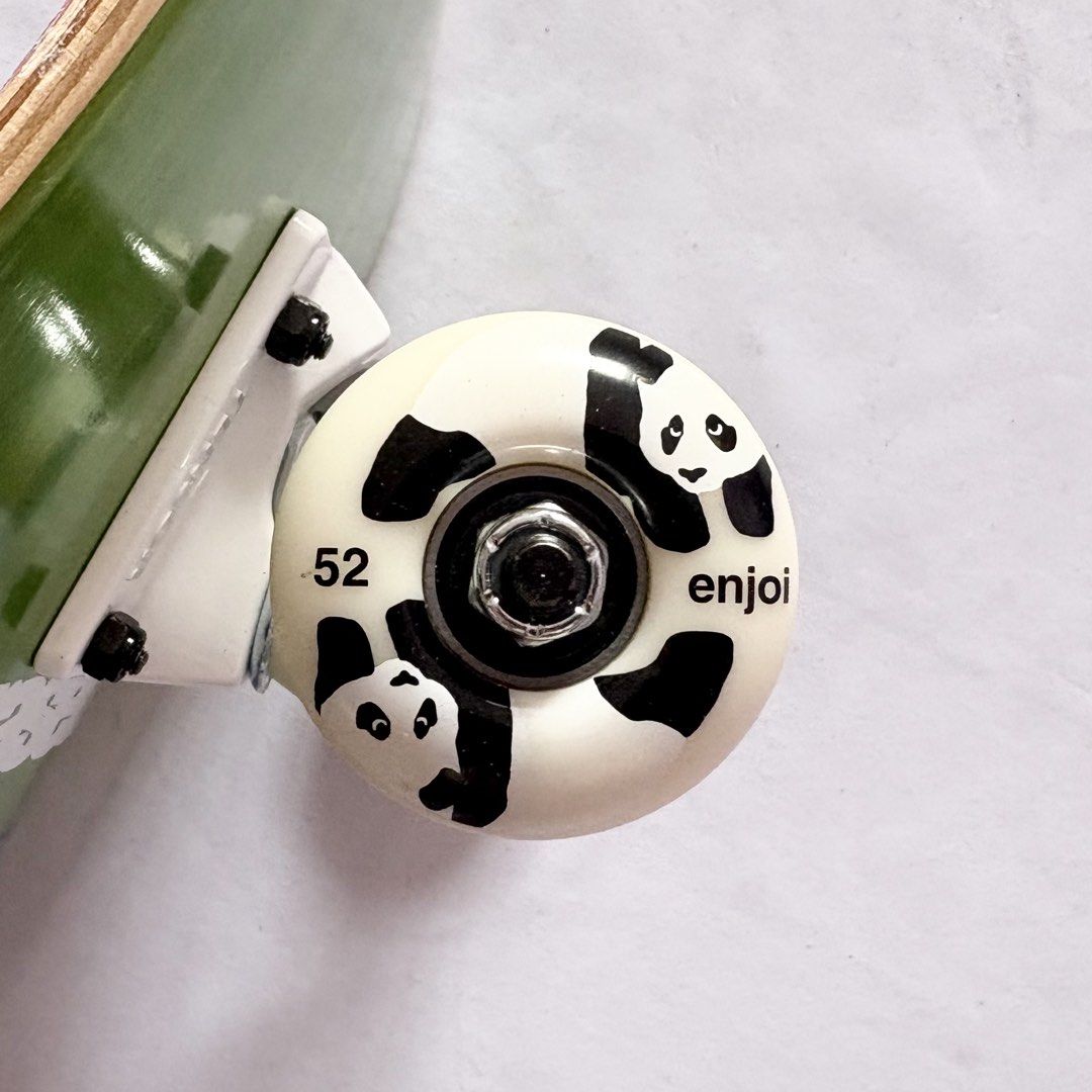 Erased “Glow Green” 8.25” x 31.5” Custom Skateboard Complete