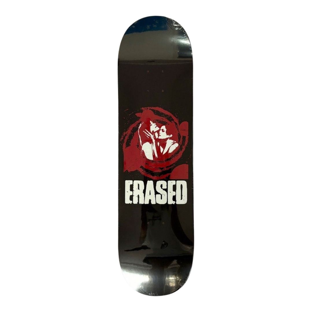 Erased “Red Girls” 8.0” x 31.4” Skateboard Deck — underside graphic view
