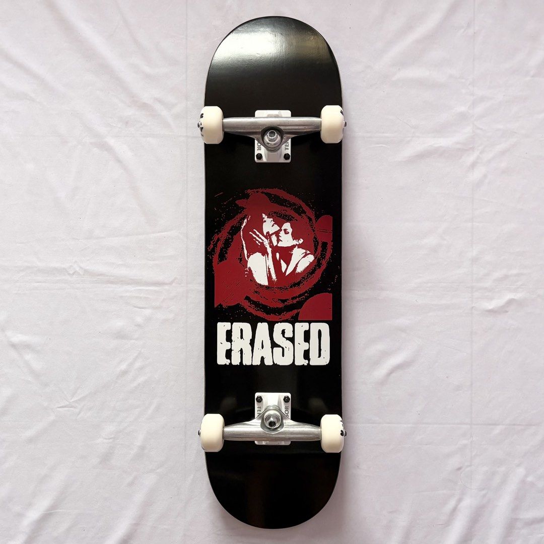 Erased “Red Girls” 8.0” x 31.4” / 8.25” x 31.5” Custom Skateboard Complete