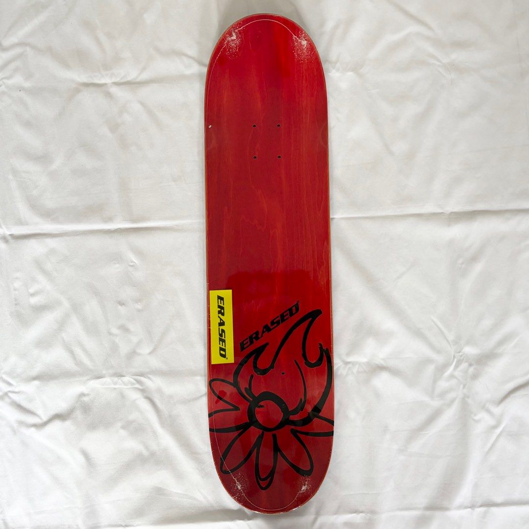 Erased “You Can't Stop Progress Black 8.0” x 31.4” / 8.25” x 31.5” Skateboard Deck