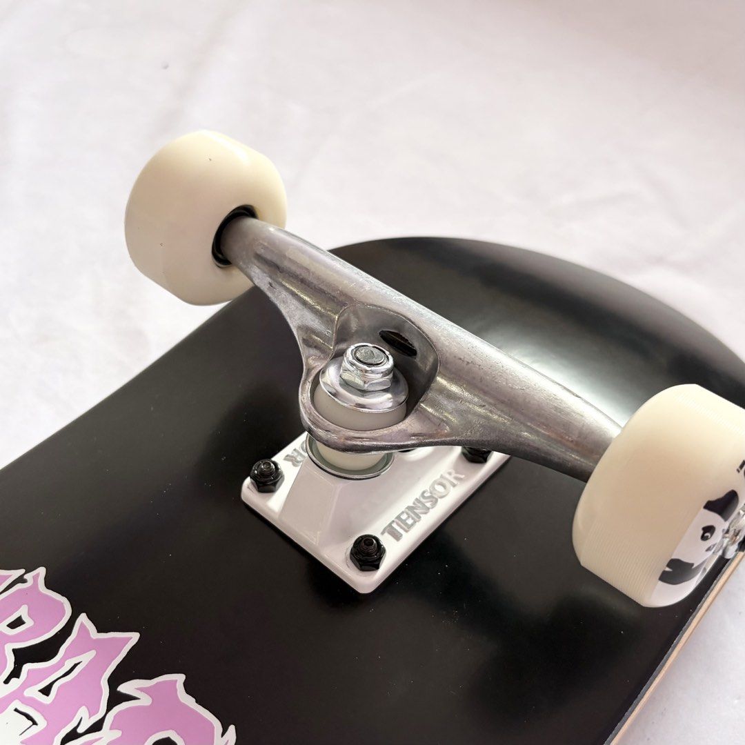 Erased “You Can’t Stop Progress Black” 8.0” x 31.4” / 8.25” x 31.5” Custom Skateboard Complete