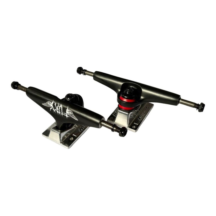 Fury "Black and Silver" 5.25” / 5.5” Double Hollow Skateboard Trucks — truck pair overview