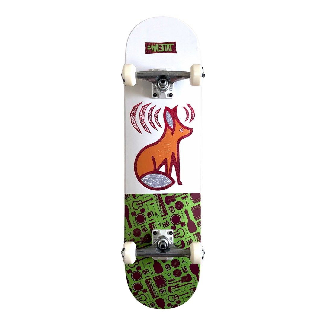 Habitat “Fox” 8.0″ x 31.5″ Custom Skateboard Complete