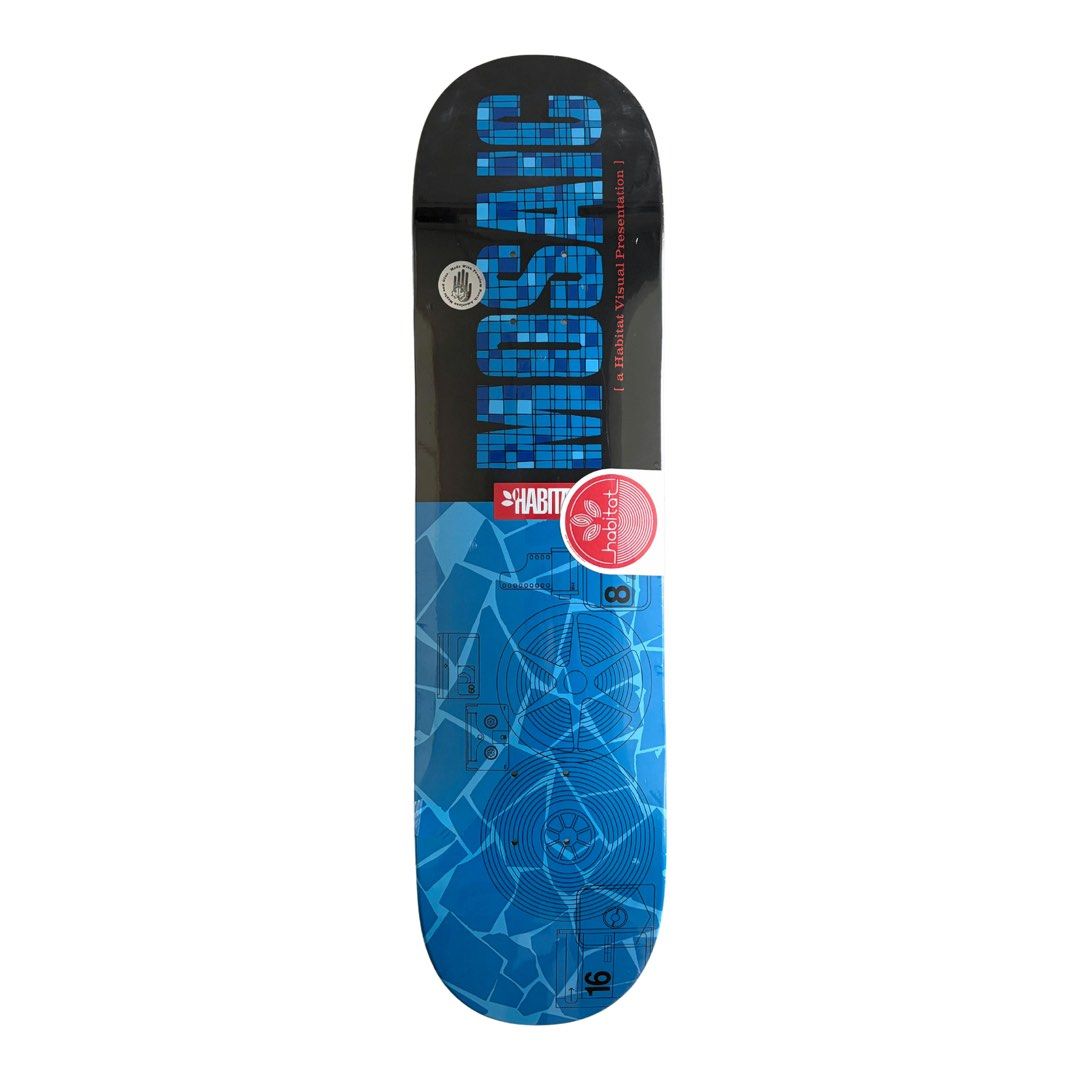 Habitat “Mosaic” 8.125″ x 32.0″ Skateboard Deck