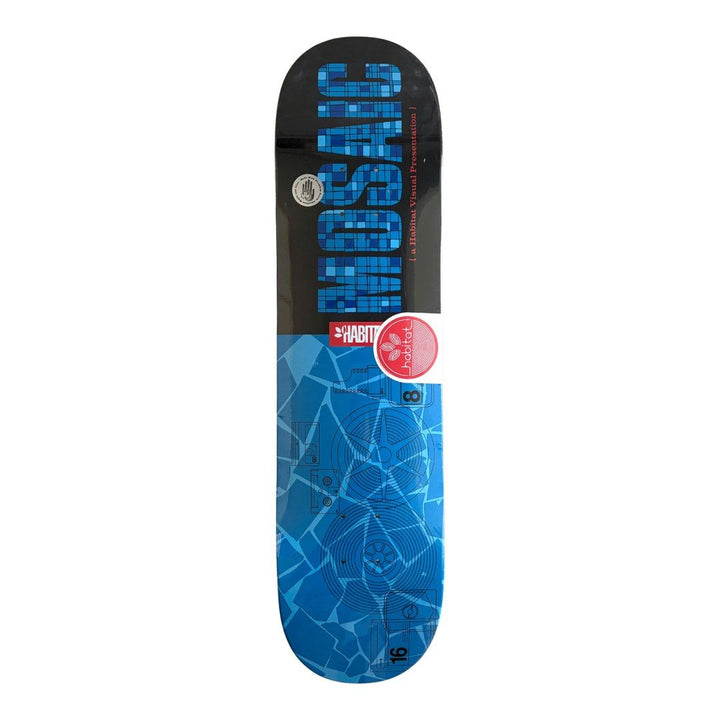 Habitat “Mosaic” 8.125″ x 32.0″ Skateboard Deck