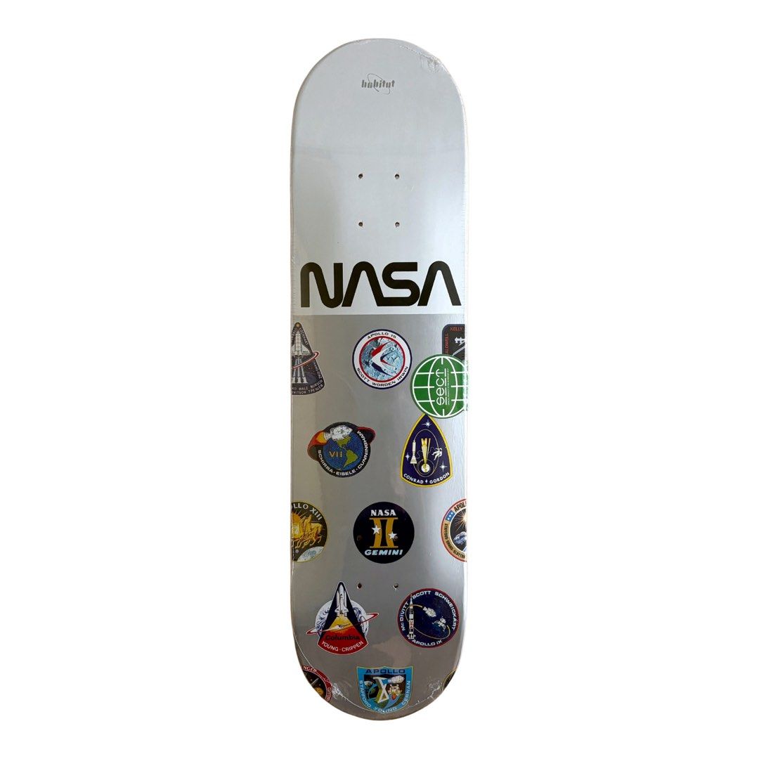Habitat x NASA “Array White” 8.0″ x 32.0″ Skateboard Deck