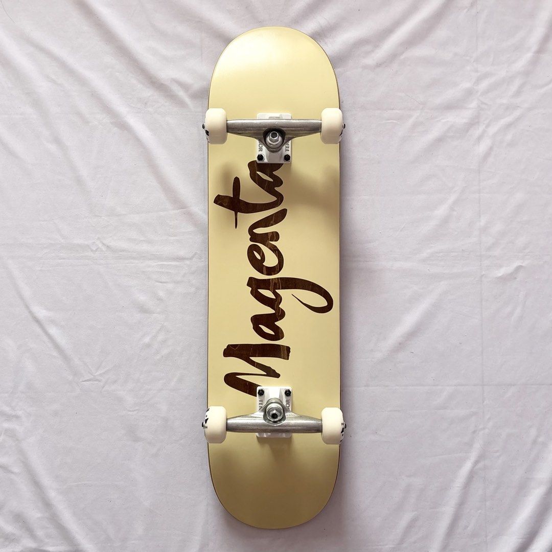 Magenta “Big Brush” 8.25” x 32” Custom Skateboard Complete