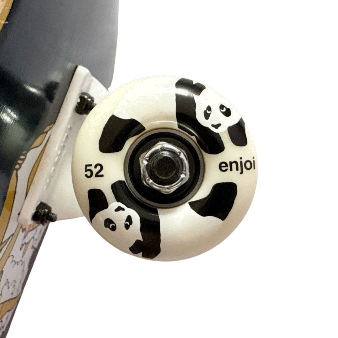 Magenta “Can” 8.125” x 31.75” Custom Skateboard Complete — wheel close-up