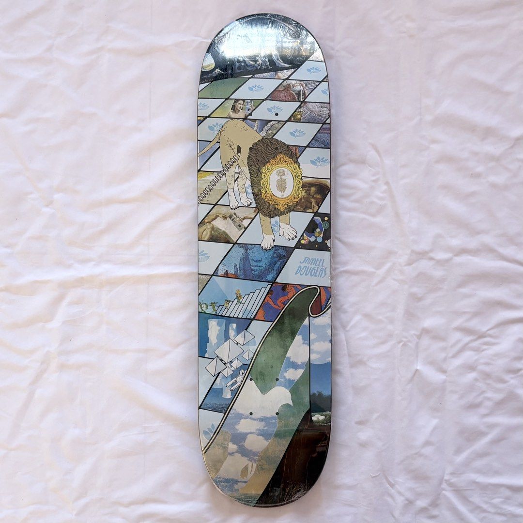Magenta “Hallucination” 8.5” x 31.9” Jameel Douglas Model Skateboard Deck