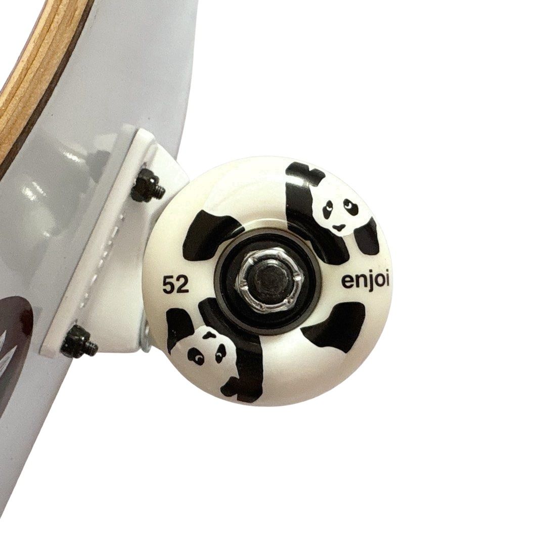 Magenta “Mosque” 8.25” x 32” Custom Skateboard Complete — wheel close-up