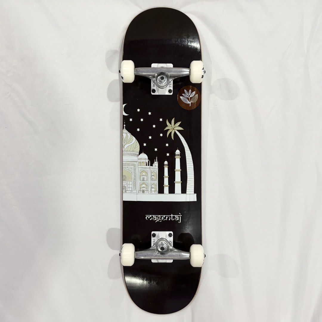 Magenta “Stars” 8.0” x 31.5” Custom Skateboard Complete