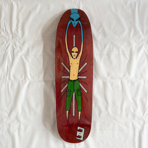 New Deal "Alien Red" 9.18” Mike Vallely Model Skateboard Deck - No Grip